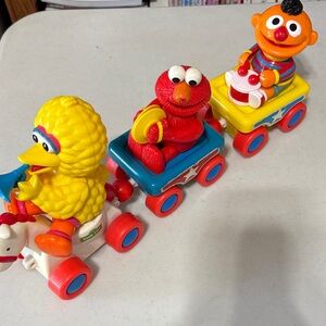 Vintage I Sesame Street pull train